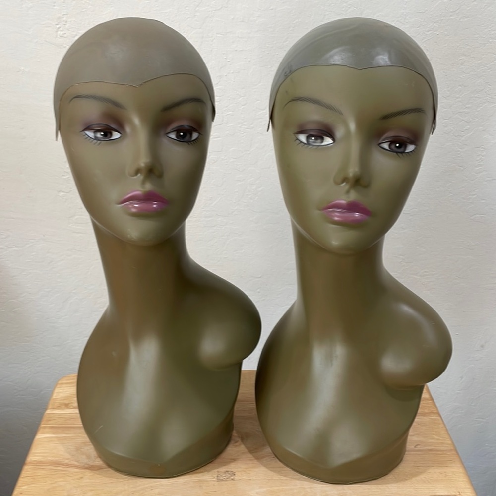[38/39] Mannequin Head Plastic Display for Wigs Hats Sunglasses Jewelry